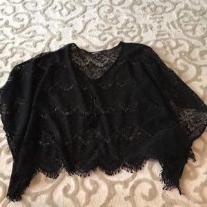 Express Jackets & Coats - Black lace poncho Express Jackets & Coats - Black lace poncho